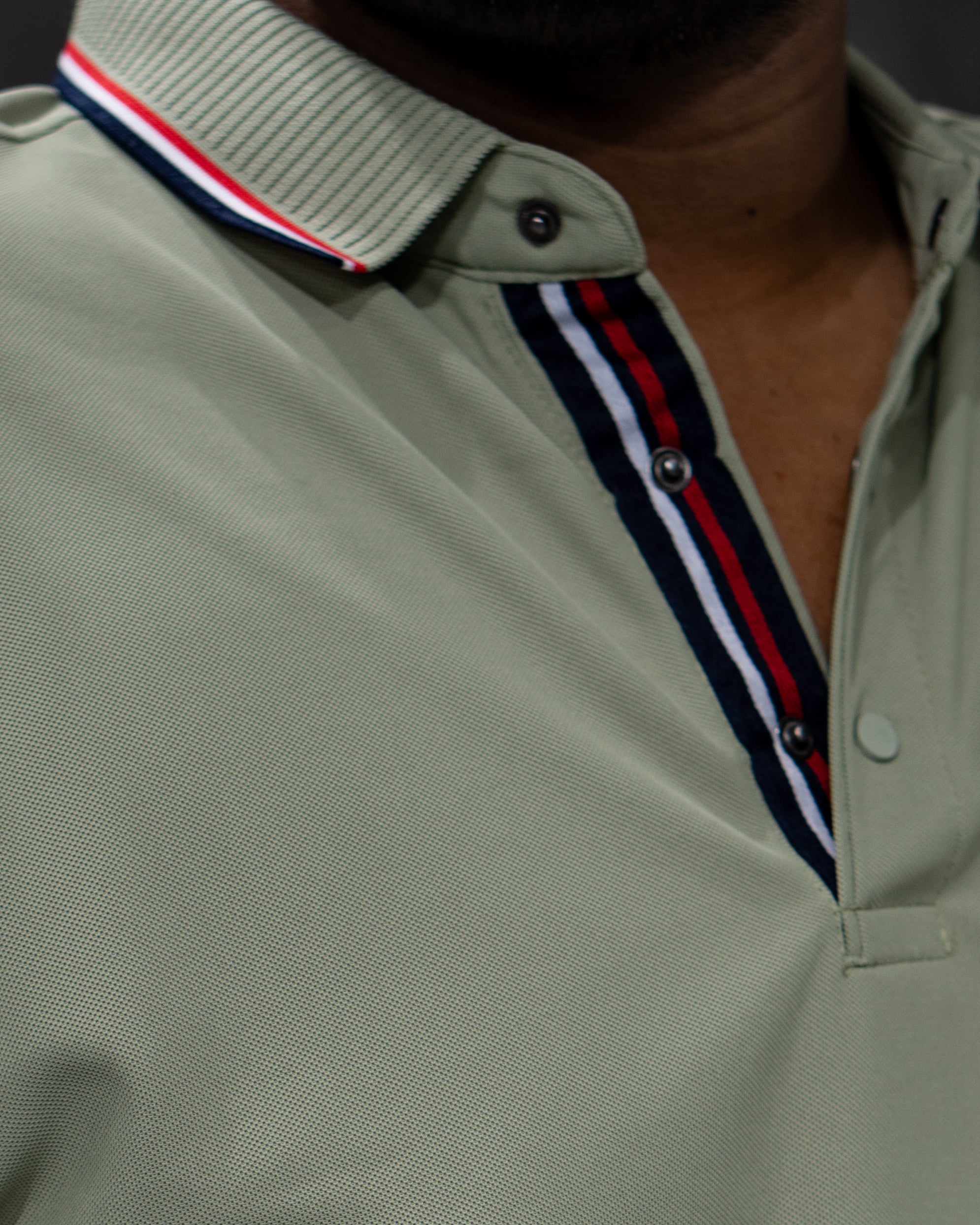 Sage Green Classic Dryfit Polo T-Shirt - Menly Clothing
