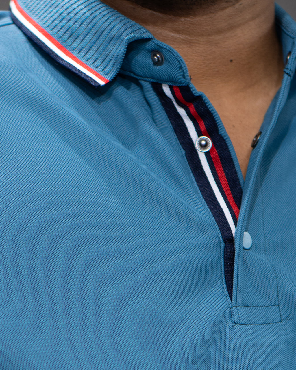 Ocean Blue Classic Dryfit Polo T-Shirt - Menly Clothing