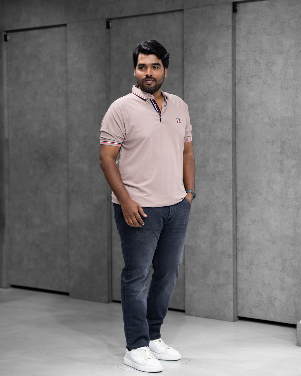 Dusty Pink Classic Dryfit Polo T-Shirt - Menly Clothing