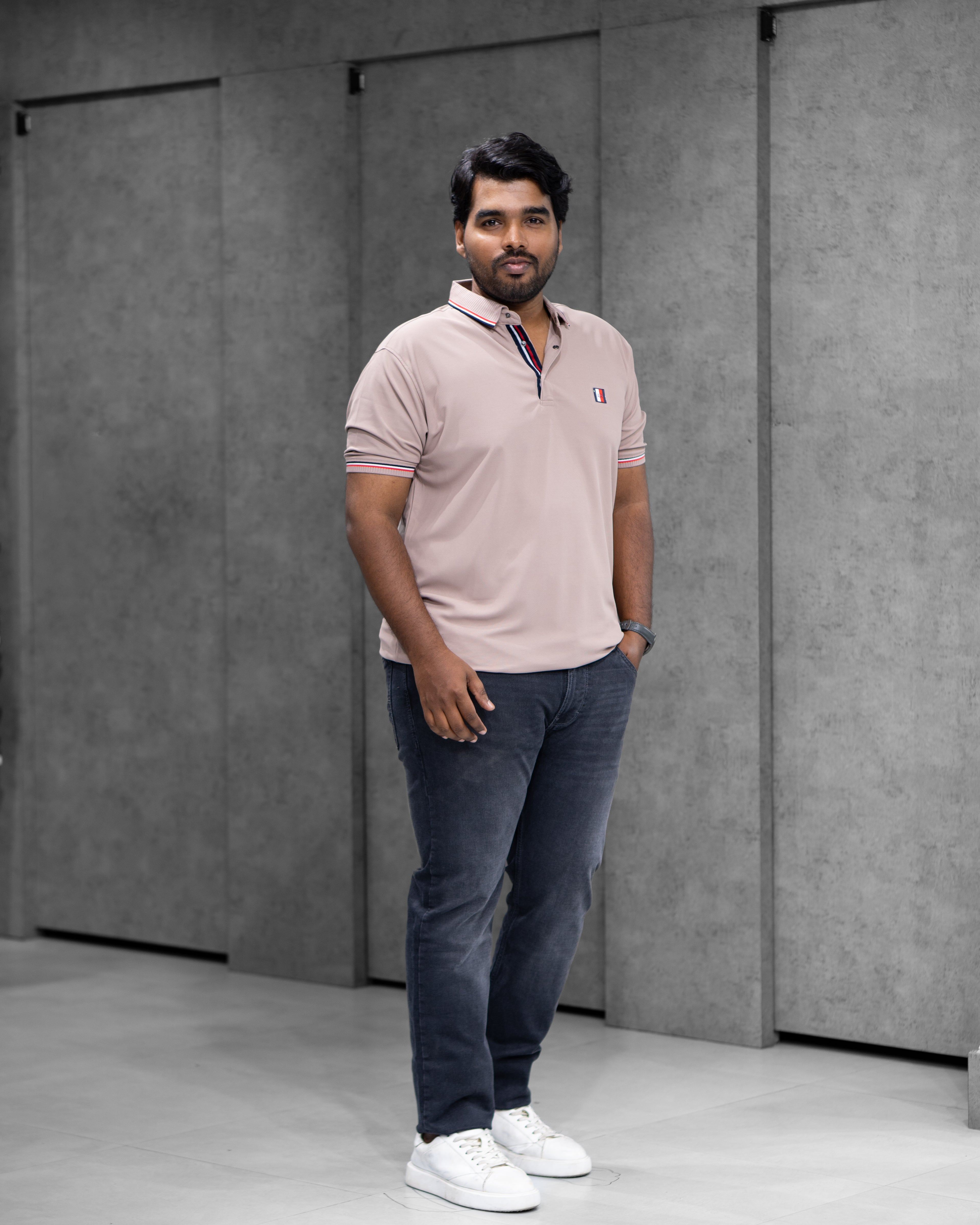 Dusty Pink Classic Dryfit Polo T-Shirt - Menly Clothing