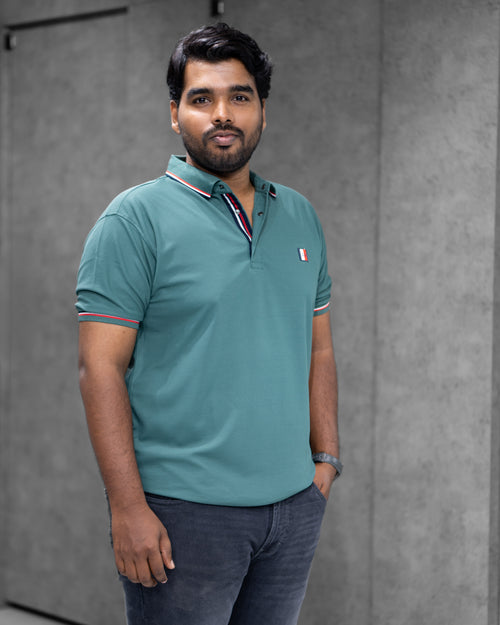 Dark Cyan Classic Dryfit Polo T-Shirt - Menly Clothing