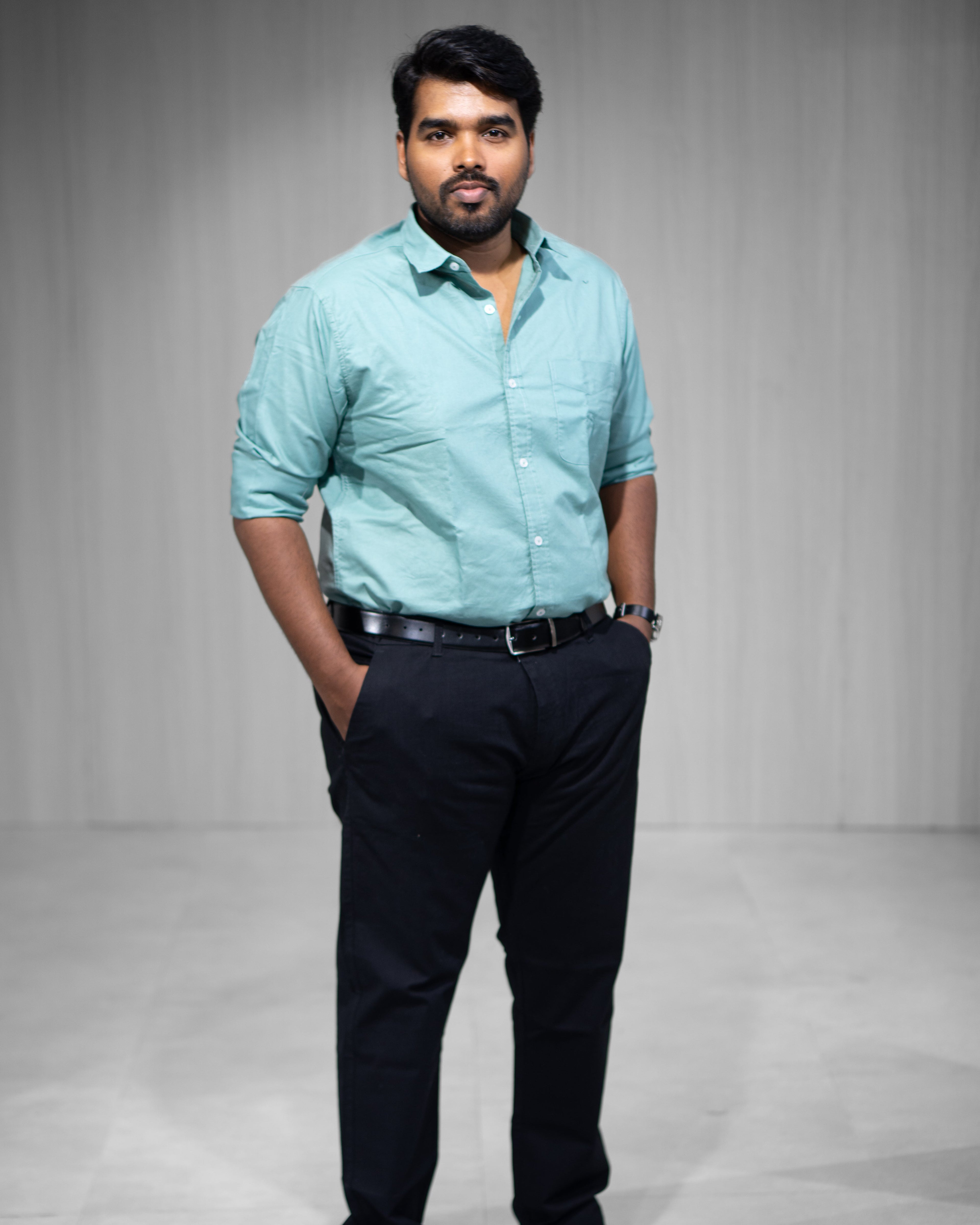 Mint Green Oxford Cotton Full Sleeve Shirt - Menly Clothing