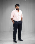 Soft Peach Oxford Cotton Full Sleeve Shirt - Menly Clothing
