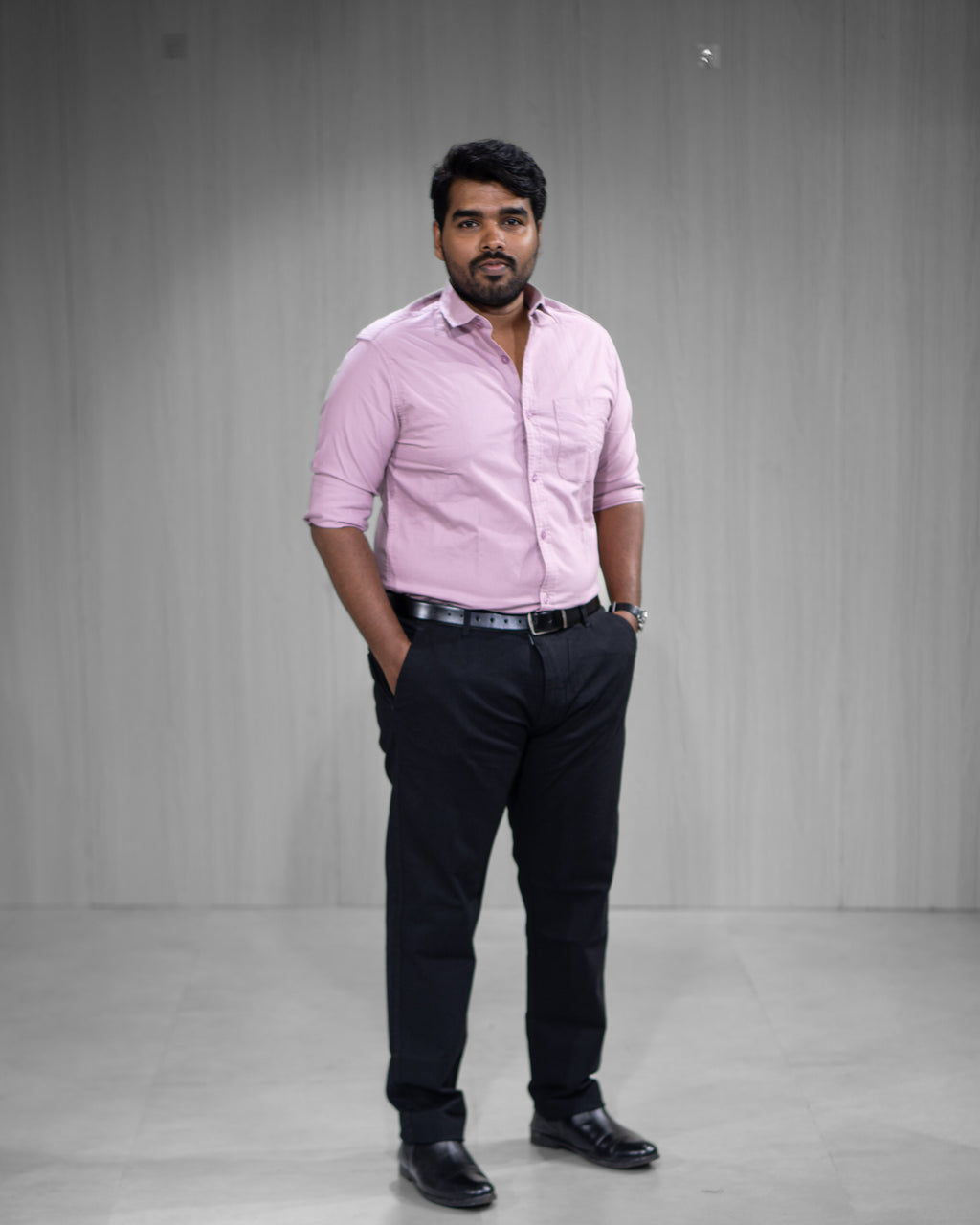 Lavender Oxford Cotton Full Sleeve Shirt - Menly Clothing