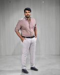 Mocha Brown Blended Cotton Full Sleeve Shirt - Menly Clothing