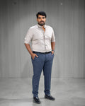 Sand Beige Blended Cotton Full Sleeve Shirt - Menly Clothing