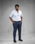 Ice Grey Satin Full Sleeve Shirt - Menly Clothing