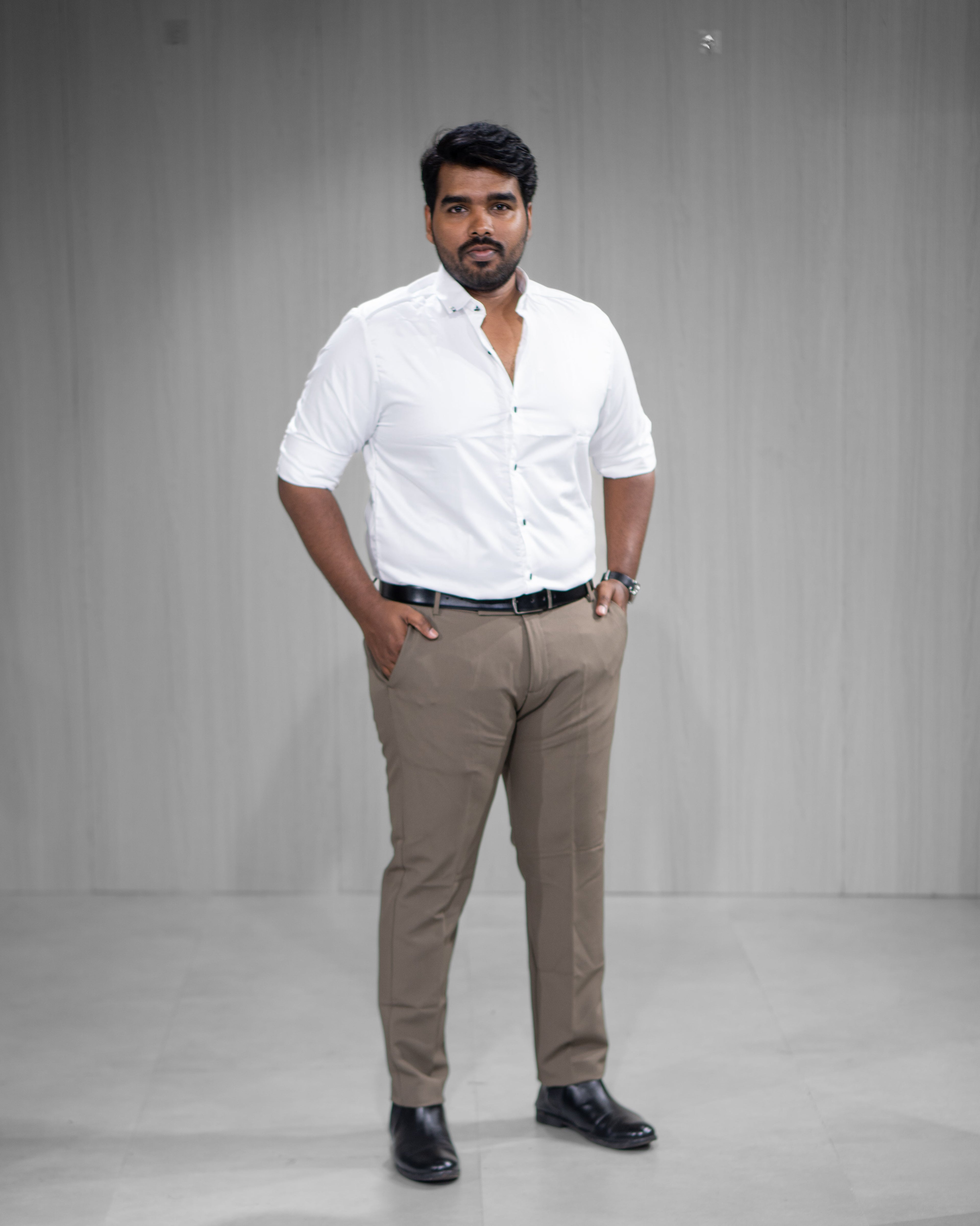 White Satin Full Sleeve Shirt - Menly Clothing