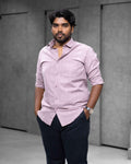 Light Pink Linen Blended Shirt