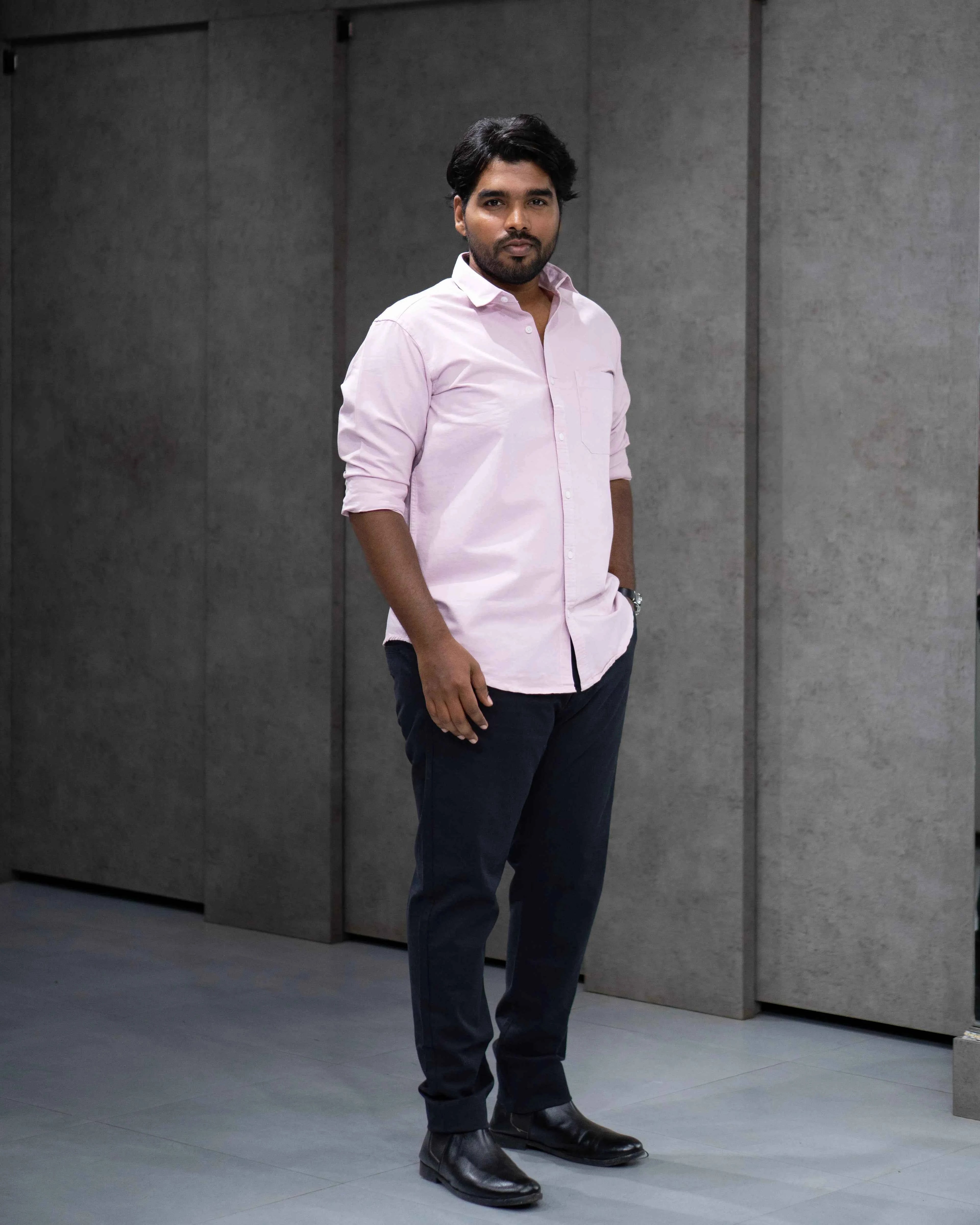 Menly White Oxford Cotton Shirt