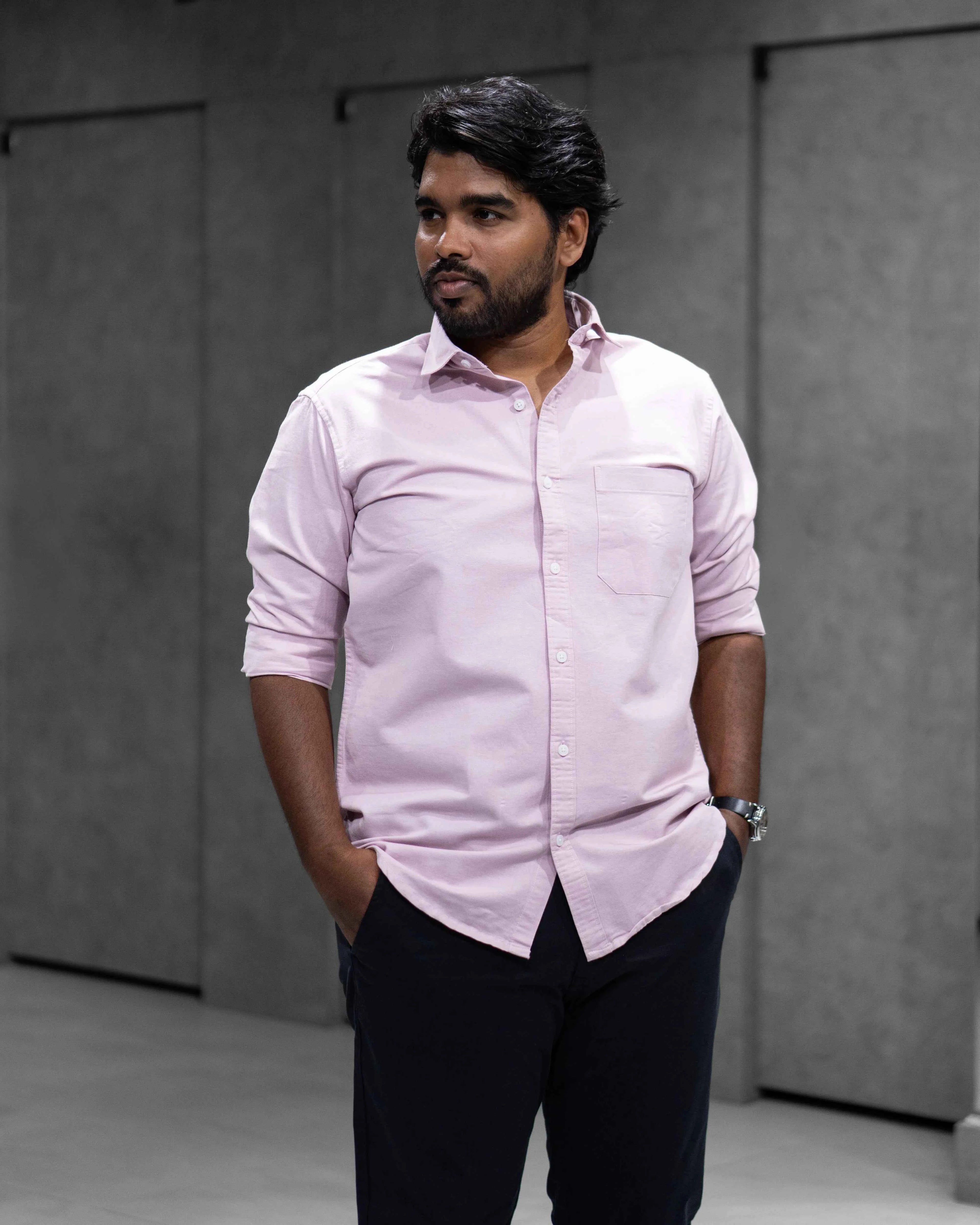Menly White Oxford Cotton Shirt