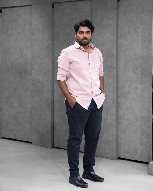 Blush Pink Liquid Cotton Shirt