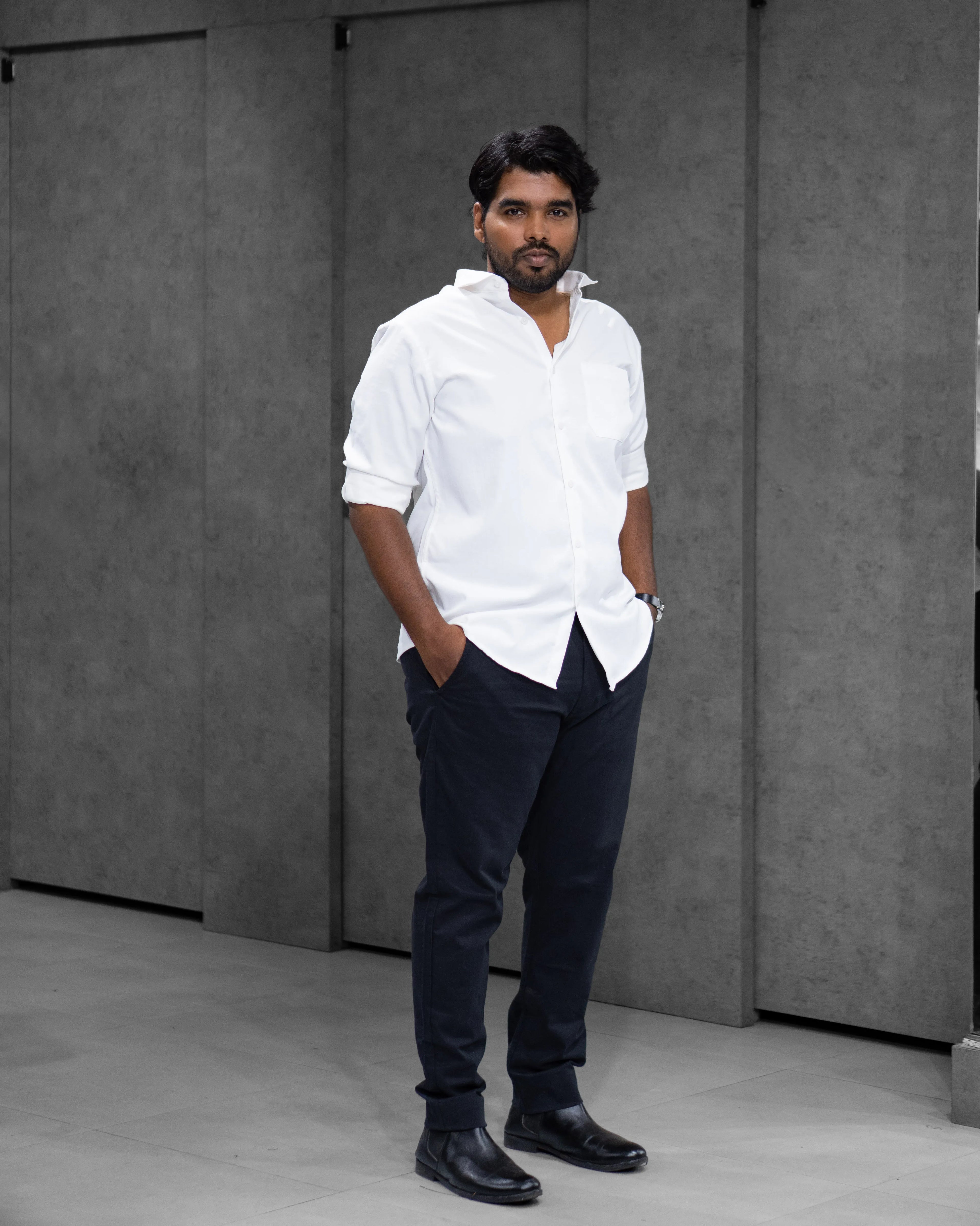 Classic White Liquid Cotton Shirt