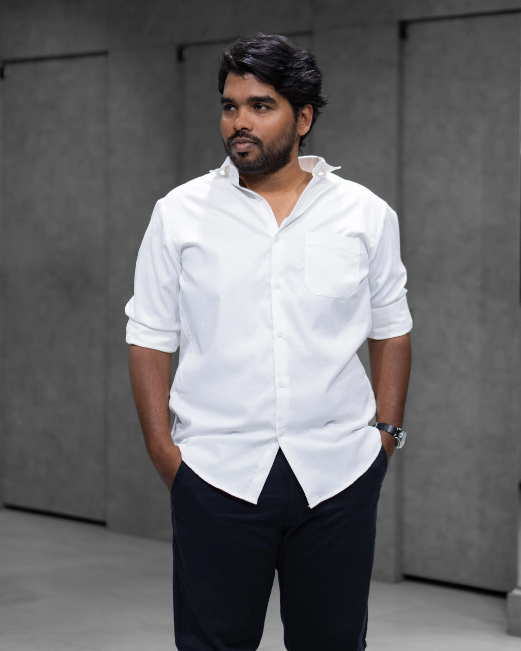 Classic White Liquid Cotton Shirt