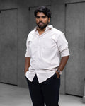 Off White Liquid Cotton Shirt