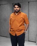 Menly Rust Orange Oxford Cotton Shirt